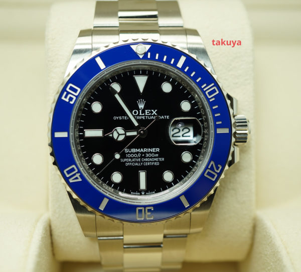 Rolex 126619LB SUBMARINER 41 WHITE GOLD BLUE BEZEL 2022 WARRANTY FULL SET