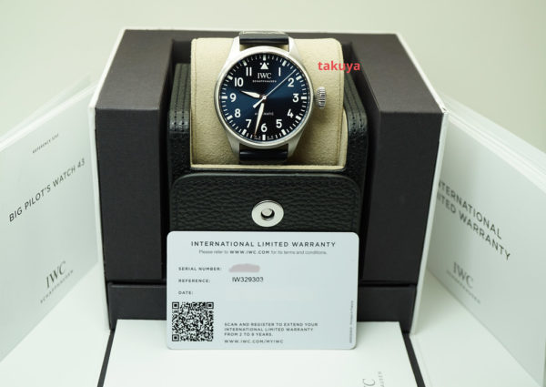 MINT Iwc BIG PILOT 43MM BLUE DIAL IW329303 2022 NEW MODEL FULL SET - Image 2