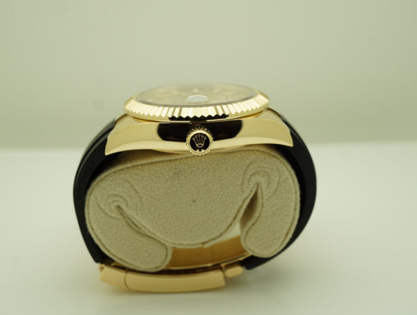 Rolex 326238 SKY-DWELLER YELLOW GOLD CHAMPAGNE DIAL OYSTERFLEX 2022 FULL SET - Image 3
