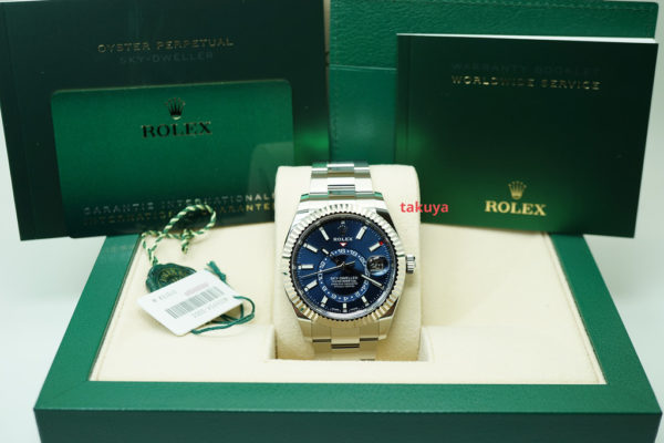 MINT Rolex 326934 SKY-DWELLER BLUE DIAL OYSTER BRACELET 2021 COMPLETE SET - Image 2