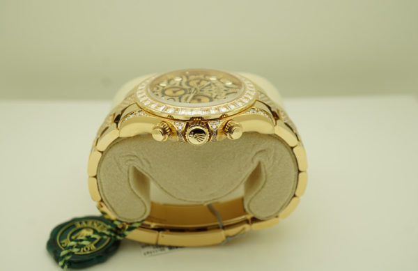 BRAND NEW Rolex 116598TBR DAYTONA EYE OF THE TIGER YELLOW GOLD DIAMONDS COMPLETE SET - Image 3
