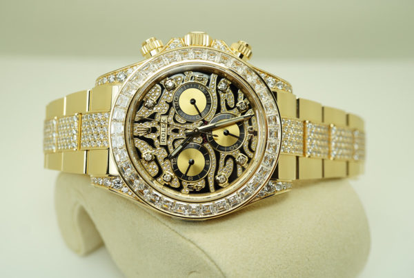 BRAND NEW Rolex 116598TBR DAYTONA EYE OF THE TIGER YELLOW GOLD DIAMONDS COMPLETE SET - Image 10