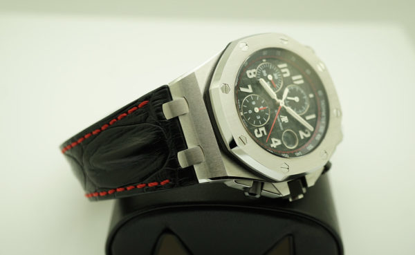 MINT Audemars PIGUET ROYAL OAK OFFSHORE CHRONOGRAPH VAMPIRE 26470ST WARRANTY FULL SET - Image 5