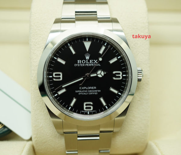 NEW Rolex 214270 EXPLORER I FULL LUME DIAL 39MM DISCONTINUED 2021 FULL SET