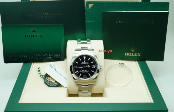 NEW Rolex 214270 EXPLORER I FULL LUME DIAL 39MM DISCONTINUED 2021 FULL SET - Image 2