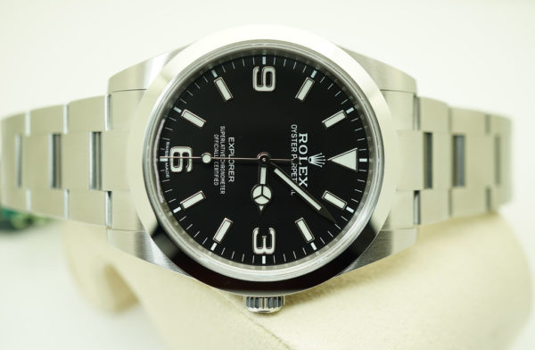 NEW Rolex 214270 EXPLORER I FULL LUME DIAL 39MM DISCONTINUED 2021 FULL SET - Image 9