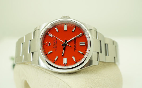 BRAND NEW Rolex 126000 OYSTER PERPETUAL CORAL RED DIAL 36MM 2022 COMPLETE SET - Image 10