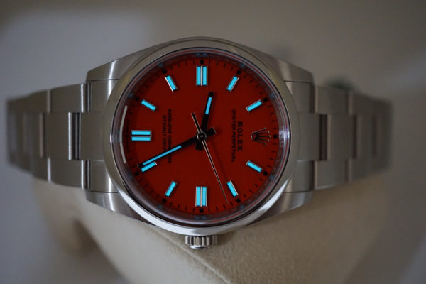 BRAND NEW Rolex 126000 OYSTER PERPETUAL CORAL RED DIAL 36MM 2022 COMPLETE SET - Image 11