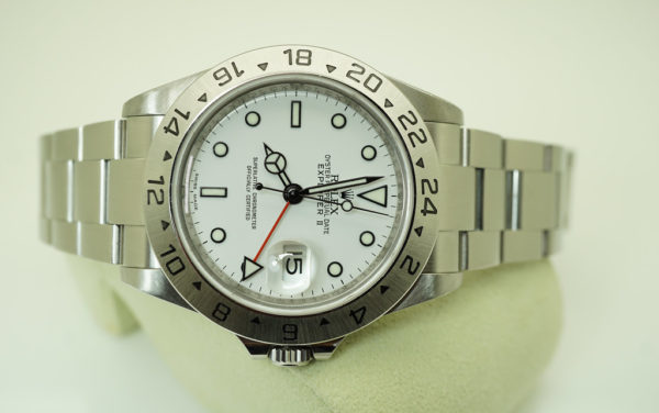 Rolex 16570 EXPLORER II POLAR DIAL 3186 MOVEMENT SERVICED WARRANTY FULL SET - Image 10
