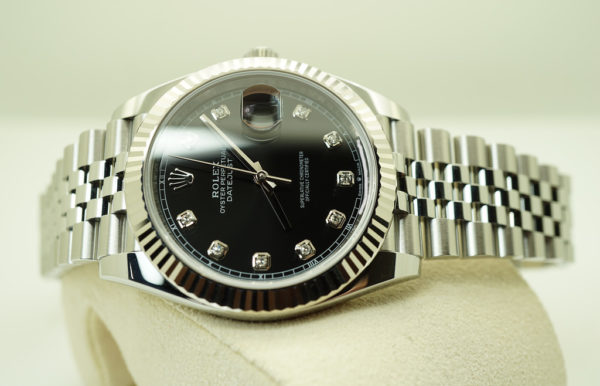 Rolex 126334 DATEJUST 41 FLUTED BEZEL BLACK DIAMOND DIAL 2020 FULL SET - Image 10