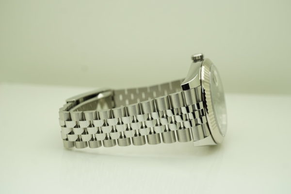 Rolex 126334 DATEJUST 41 FLUTED BEZEL BLACK DIAMOND DIAL 2020 FULL SET - Image 6