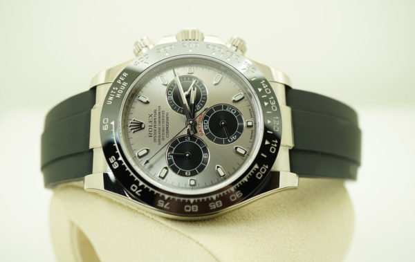 Rolex 116519LN DAYTONA WHITE GOLD OYSTERFLEX STEEL DIAL 2019 FULL SET - Image 8