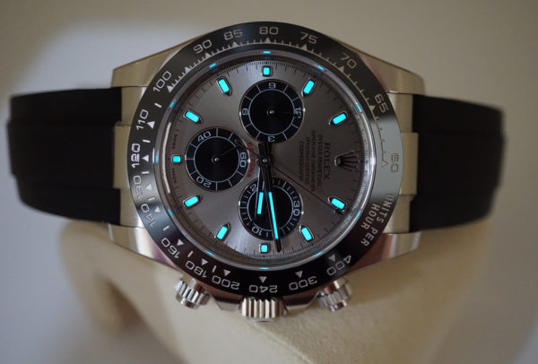 Rolex 116519LN DAYTONA WHITE GOLD OYSTERFLEX STEEL DIAL 2019 FULL SET - Image 9