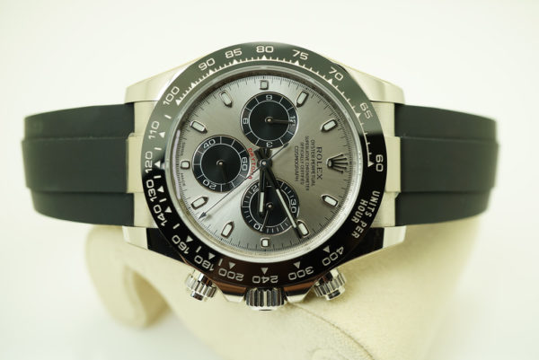 Rolex 116519LN DAYTONA WHITE GOLD OYSTERFLEX STEEL DIAL 2019 FULL SET - Image 7