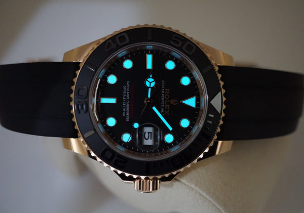 Rolex 116655 YACHTMASTER OYSTERFLEX 18K ROSE GOLD 40MM FULL SET - Image 9