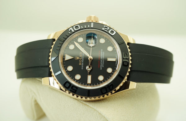 Rolex 116655 YACHTMASTER OYSTERFLEX 18K ROSE GOLD 40MM FULL SET - Image 8