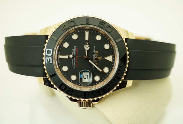 Rolex 116655 YACHTMASTER OYSTERFLEX 18K ROSE GOLD 40MM FULL SET - Image 7