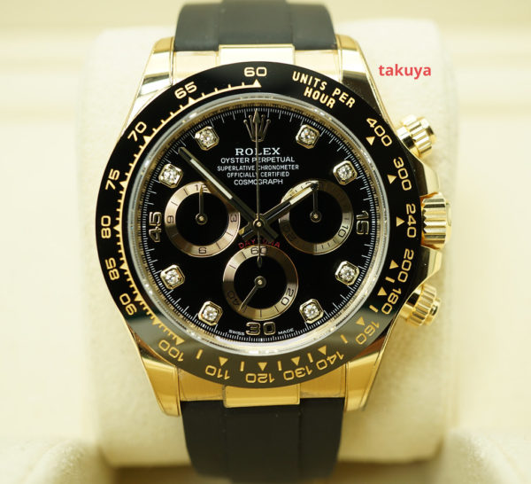 MINT Rolex 116518LN DAYTONA YELLOW GOLD NEWER BLACK DIAMOND DIAL 2021 FULL SET