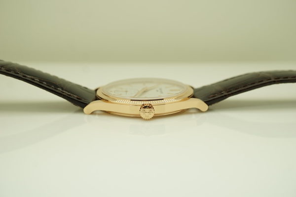 BRAND NEW Patek PHILIPPE 6119R CALATRAVA ROSE GOLD CLOUS DE PARIS 2022 FULL SET - Image 3