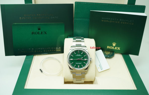 BRAND NEW Rolex 126000 OYSTER PERPETUAL GREEN DIAL 36MM 2022 COMPLETE SET - Image 2
