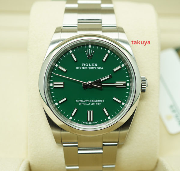 BRAND NEW Rolex 126000 OYSTER PERPETUAL GREEN DIAL 36MM 2022 COMPLETE SET