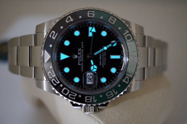 NEW Rolex 126720VTNR GMT MASTER II LEFTY BLACK GREEN SPRITE 2022 MODEL FULL SET - Image 11