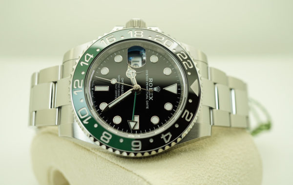 NEW Rolex 126720VTNR GMT MASTER II LEFTY BLACK GREEN SPRITE 2022 MODEL FULL SET - Image 10