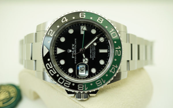 NEW Rolex 126720VTNR GMT MASTER II LEFTY BLACK GREEN SPRITE 2022 MODEL FULL SET - Image 9