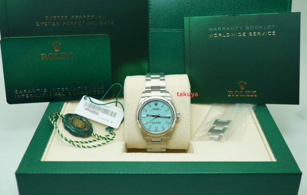 Rolex 277200 OYSTER PERPETUAL 31MM TIFFANY TURQUOISE DIAL 2021 COMPLETE SET - Image 2