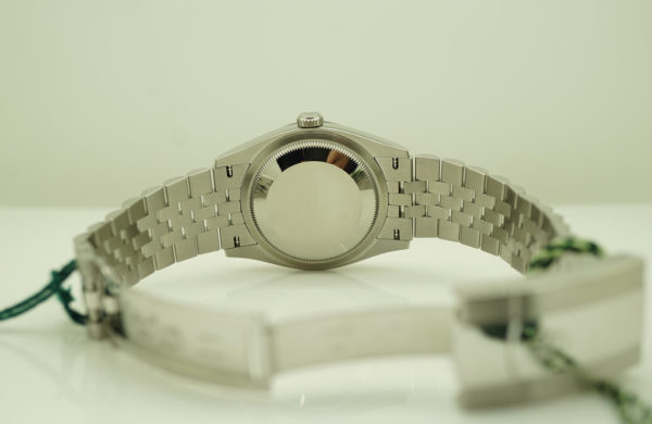 BRAND NEW Rolex 126234 DATEJUST 36 FLUTED BEZEL BLUE MOTIF DIAL JUBILEE BAND 2022 FULL SET - Image 7
