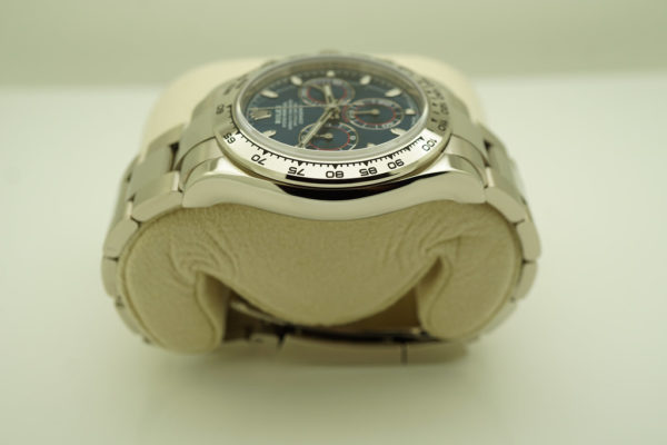 Rolex 116509 DAYTONA 18K WHITE GOLD BLUE DIAL 2021 WARRANTY COMPLETE SET - Image 4