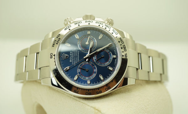 Rolex 116509 DAYTONA 18K WHITE GOLD BLUE DIAL 2021 WARRANTY COMPLETE SET - Image 10