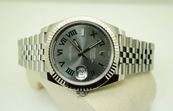 MINT Rolex 126334 DATEJUST 41 FLUTED BEZEL WIMBLEDON DIAL JUBILEE 2022 FULL SET - Image 9