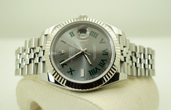 MINT Rolex 126334 DATEJUST 41 FLUTED BEZEL WIMBLEDON DIAL JUBILEE 2022 FULL SET - Image 10