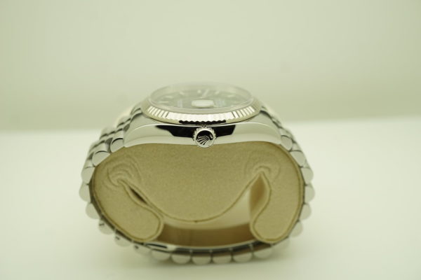 Rolex 116234 DATEJUST BLUE STICK DIAL FLUTED BEZEL JUBILEE BAND FULL SET - Image 3