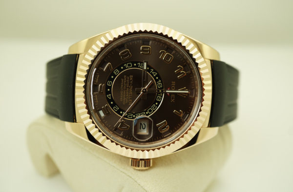 Rolex 326135 SKY-DWELLER 18K ROSE GOLD CHOCOLATE ARABIC DIAL 2021 FULL SET - Image 7