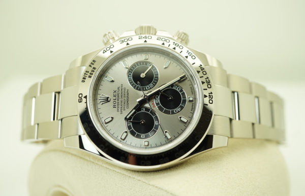 Rolex 116509 COSMOGRAPH DAYTONA 18K WHITE GOLD STEEL DIAL 2022 WARRANTY FULL SET - Image 9