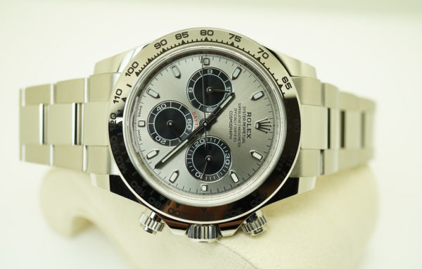 Rolex 116509 COSMOGRAPH DAYTONA 18K WHITE GOLD STEEL DIAL 2022 WARRANTY FULL SET - Image 8