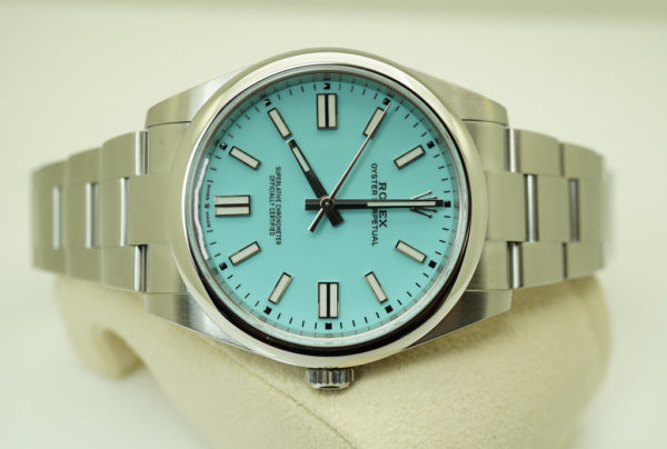 MINT Rolex 124300 OYSTER PERPETUAL 41MM TIFFANY TURQUOISE DIAL 2021 FULL SET - Image 9