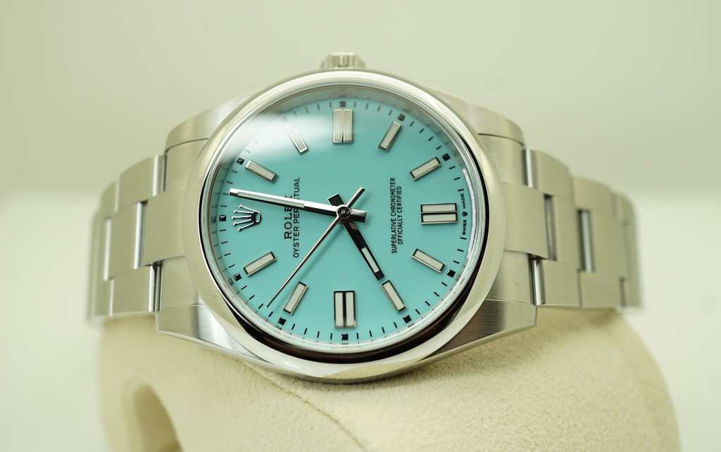 MINT Rolex 124300 OYSTER PERPETUAL 41MM TIFFANY TURQUOISE DIAL 2021 ...