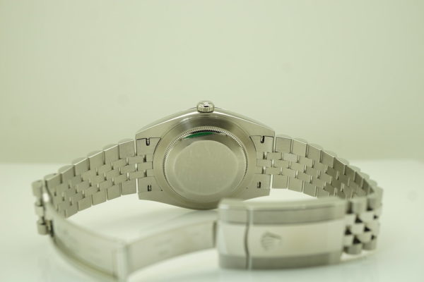 Rolex 126334 DATEJUST 41 18K FLUTED BEZEL BLACK STICK DIAL JUBILEE BAND 2021 FULL SET - Image 8
