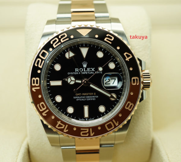 Rolex 126711CHNR GMT MASTER 2 ROSE GOLD STEEL ROOTBEER 2022 FULL SET
