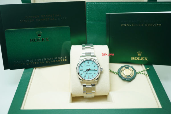 BRAND NEW Rolex 277200 OYSTER PERPETUAL 31MM TIFFANY TURQUOISE DIAL COMPLETE SET - Image 2