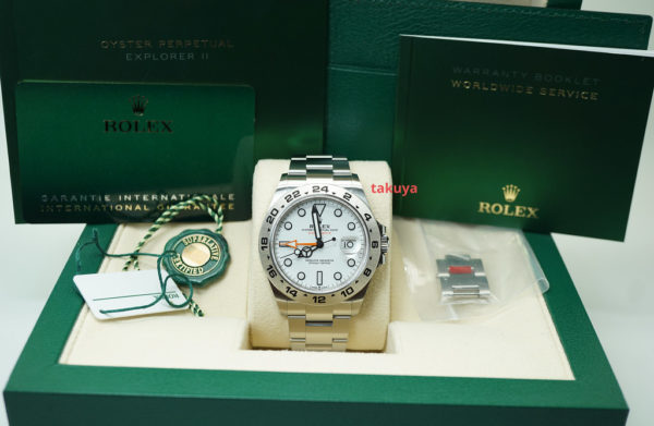 Rolex 226570 EXPLORER 2 POLAR WHITE DIAL 42MM NEW MODEL WARRANTY FULL SET - Image 2