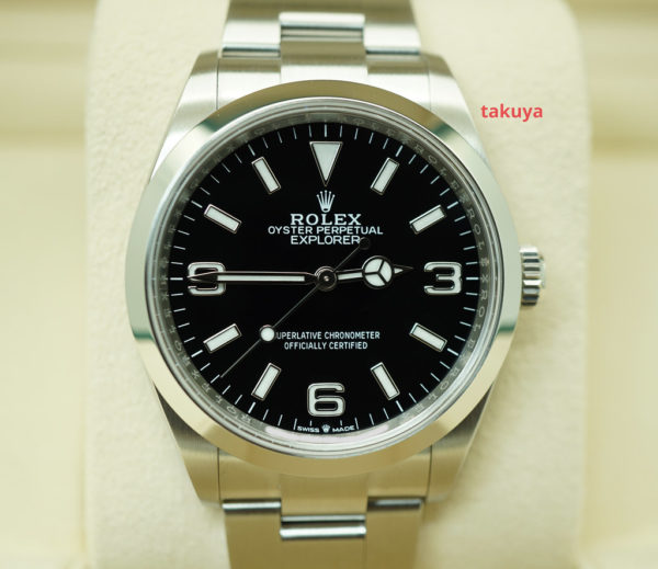 Rolex 124270 EXPLORER I FULL LUME DIAL 36MM NEW MODEL 2021 COMPLETE SET