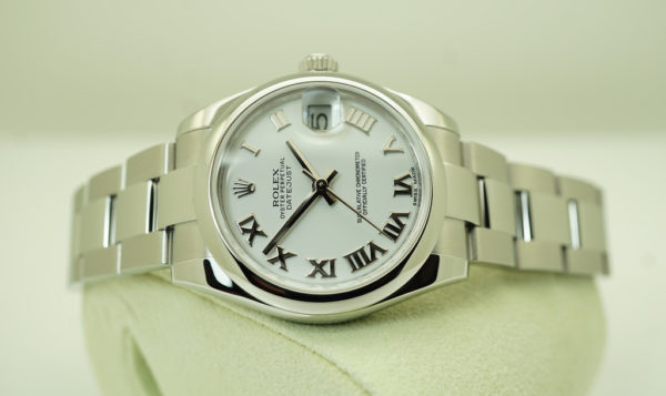 Rolex 178240 LADIES DATEJUST 31MM WHITE ROMAN DIAL STAINLESS STEEL BOXES PAPERS - Image 10