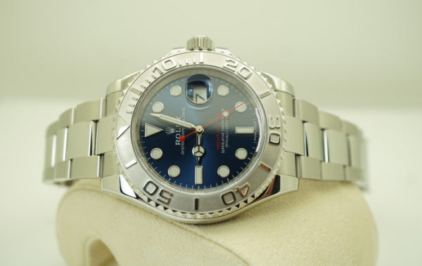 Rolex 116622 YACHTMASTER PLATINUM BEZEL BLUE DIAL 40MM WARRANTY FULL SET - Image 10