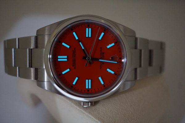 MINT Rolex 124300 OYSTER PERPETUAL 41 CORAL RED DIAL 2021 WARRANTY FULL SET - Image 11