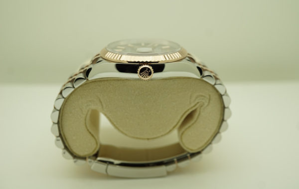 Rolex 126231 DATEJUST 36 18K EVEROSE GOLD SS SLATE STICK DIAL WARRANTY FULL SET - Image 3