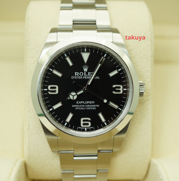 Rolex 214270 EXPLORER I FULL LUME DIAL 39MM DISCONTINUED 2019 WARRANTY FULL SET
